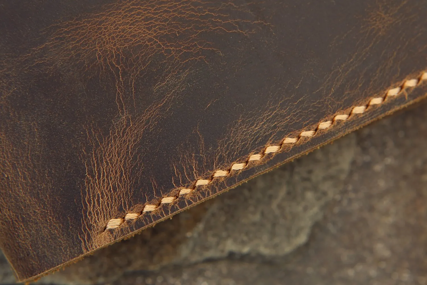 Personalized distressed leather hobonichi techo cover A5 A6