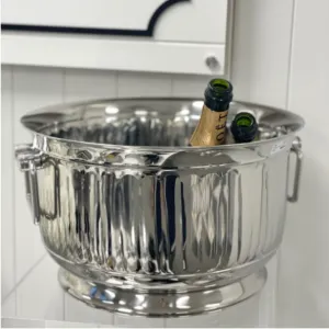 Pressed Pillar Stainless Steel Party Tub Large