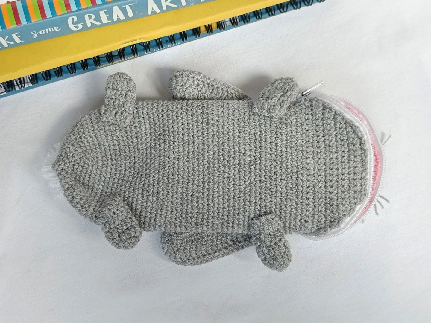 Rabbit Crochet Pencil Case