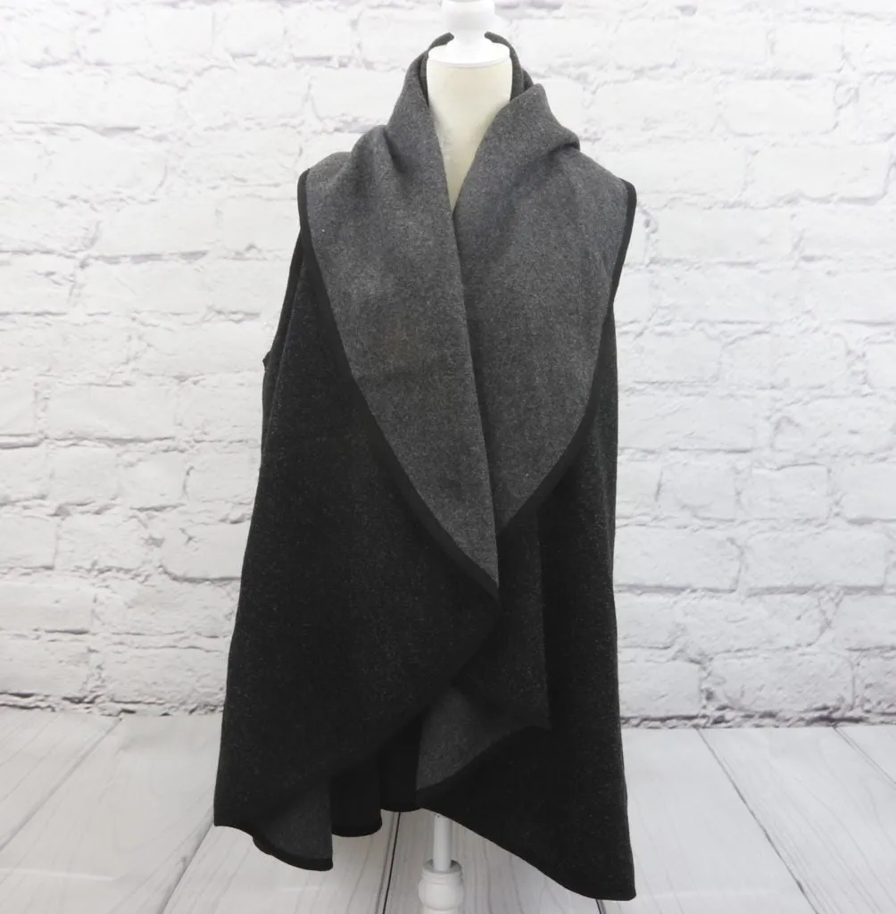 Reversible, multi-function shawl/vest