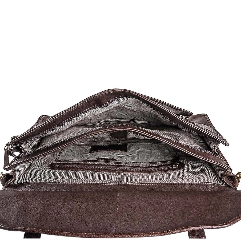 Roma  Leather Briefcase