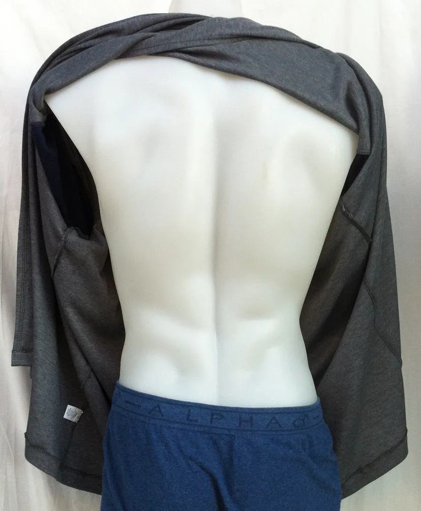 Sleep Tee - Short  Sleeves - CHARCOAL with CONTRAST SLEEVES