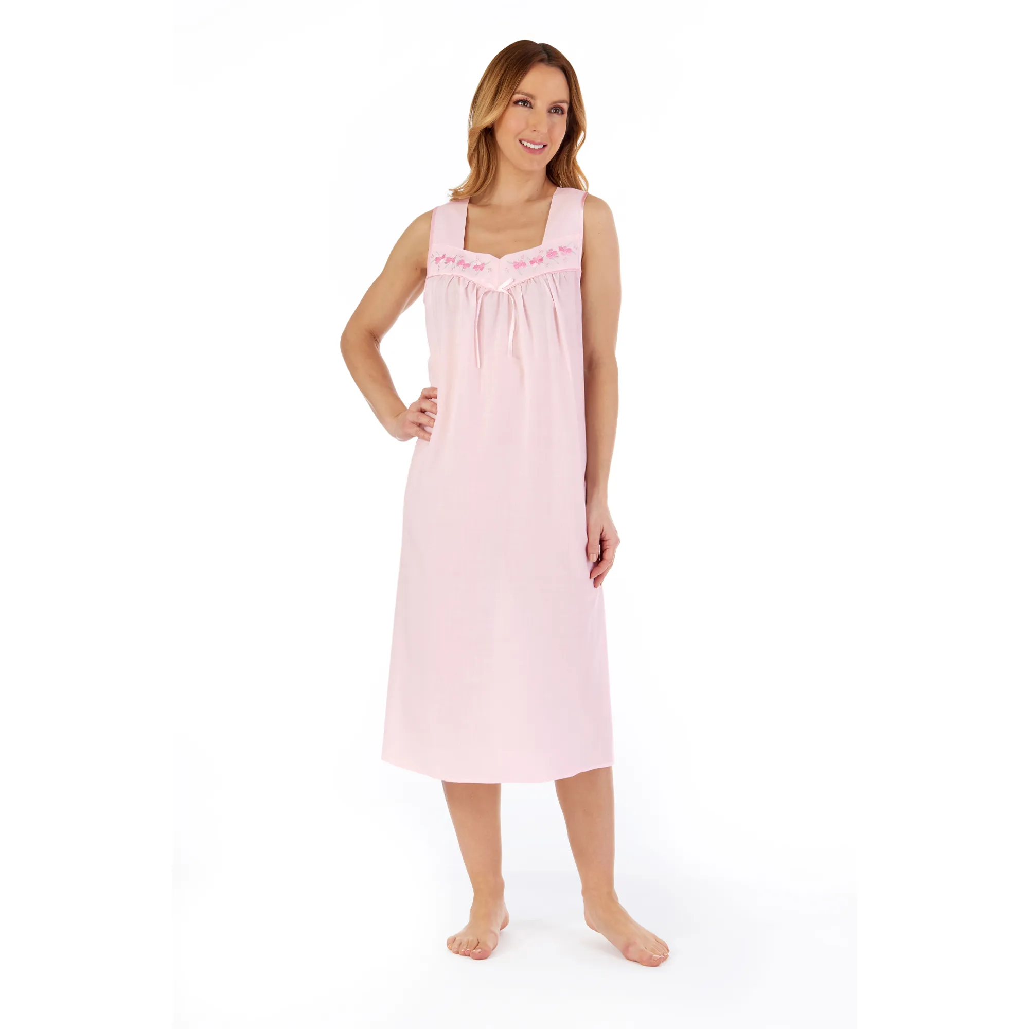 Slenderella Sleeveless Cotton Polyester Nightdress