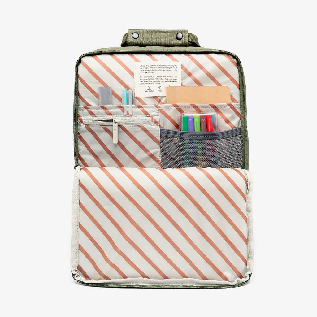 Smart Daily 13" Backpack Stripes Olive