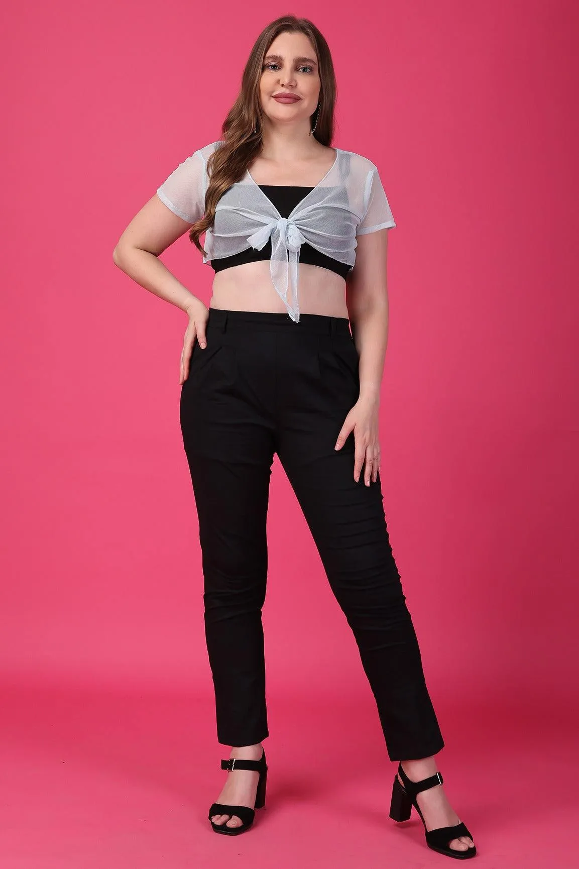 Solid Polyester Shrug