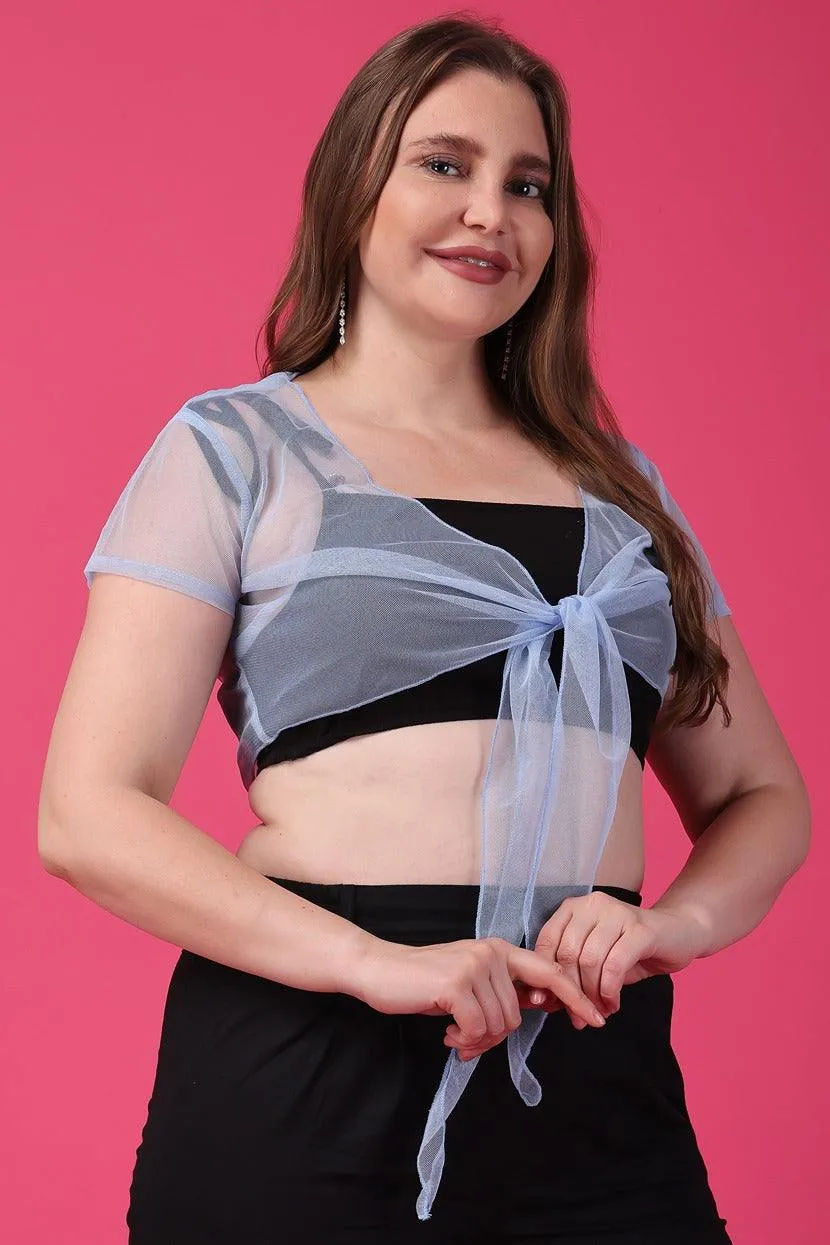Solid Polyester Shrug