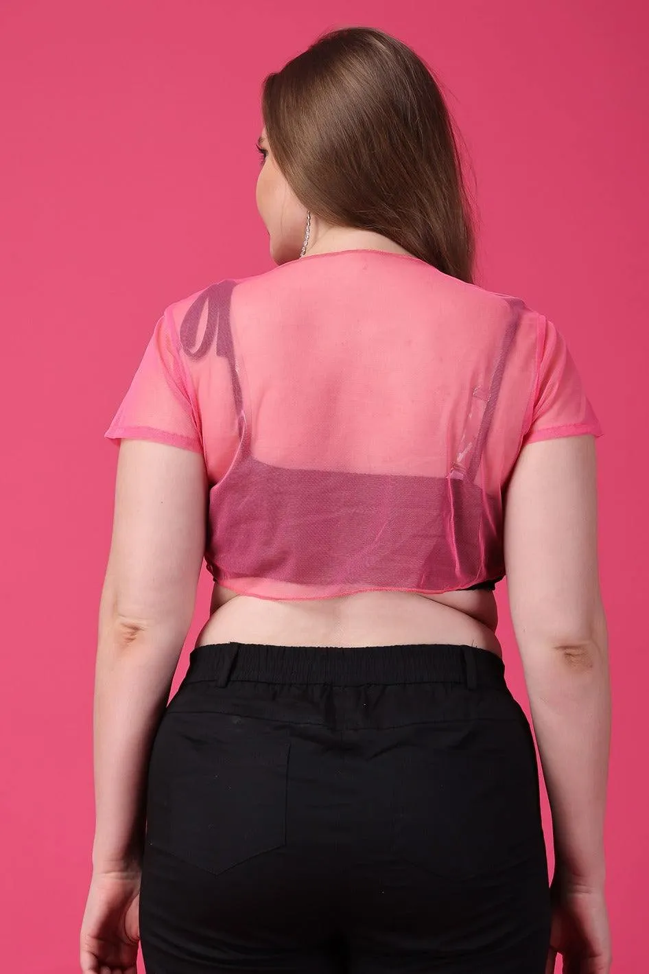 Solid Polyester Shrug