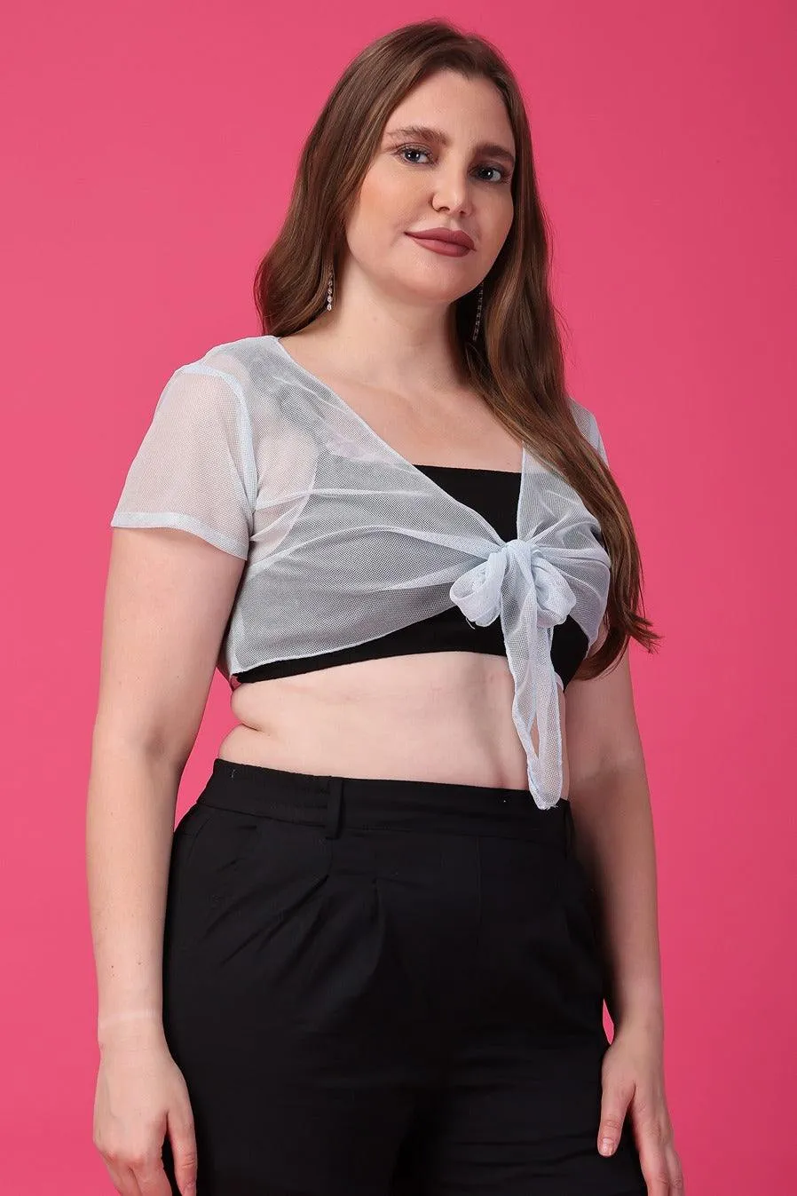 Solid Polyester Shrug