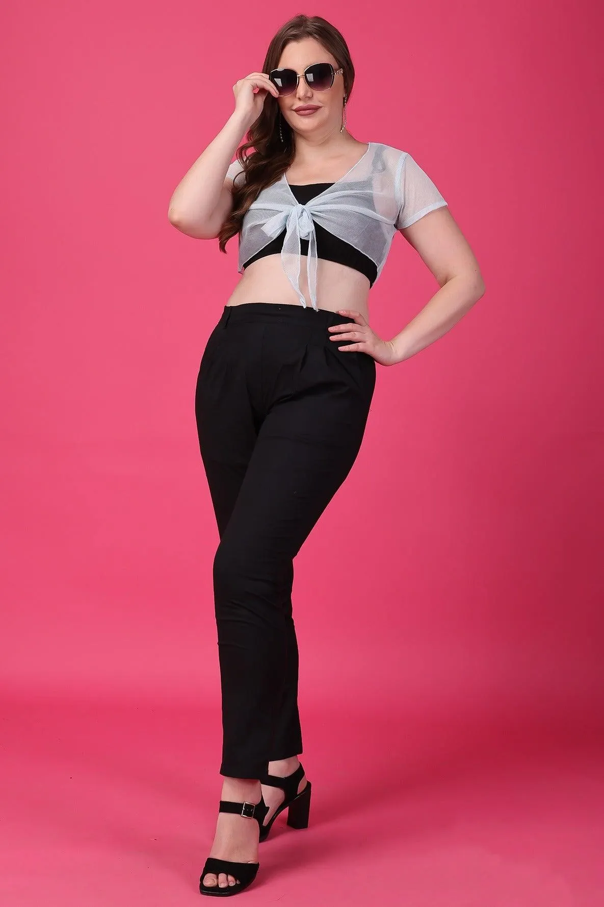 Solid Polyester Shrug