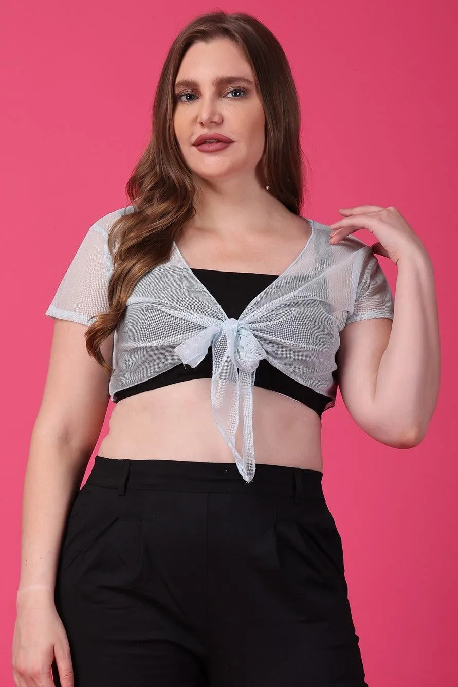 Solid Polyester Shrug