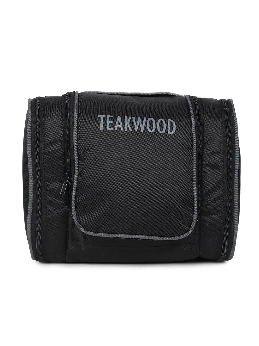 Teakwood Polyester Toiletry Kit Bag Black