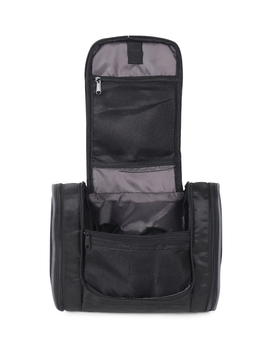 Teakwood Polyester Toiletry Kit Bag Black