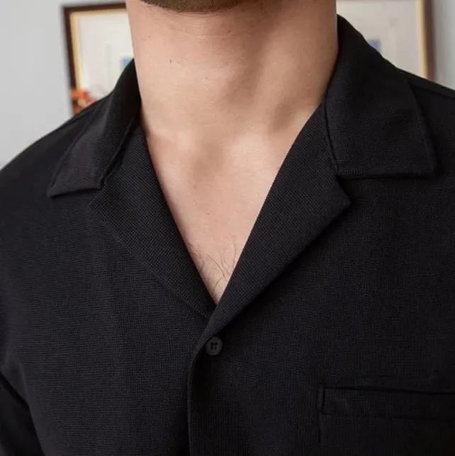 Turn-down collar shirt
