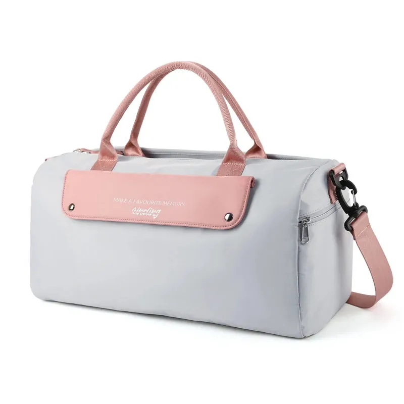 UAKISS  -   Travel Duffel Bag for Women Sports Gym Tote Bags Weekender Shoulder Bags  25L Large Capacity Waterproof Luggage