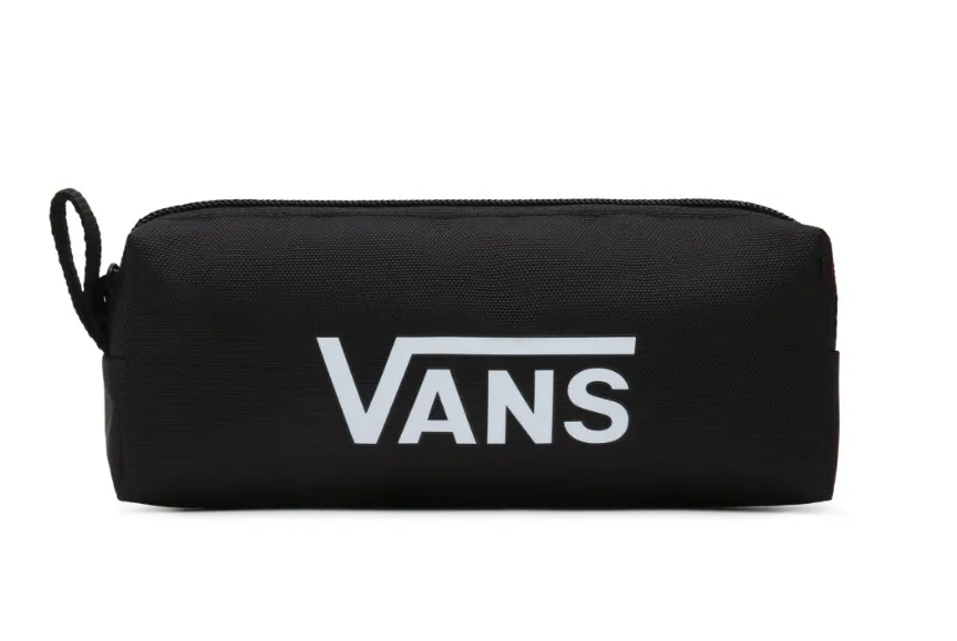Vans Pencil Case Pouch Black White Logo School College Pen Case