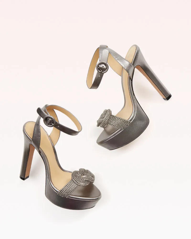 Vicky Crystal Plateau Sandal
