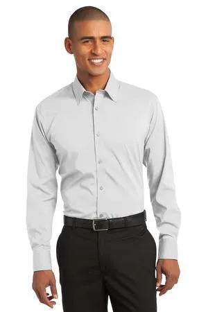 Whippersnapper - Port Authority® Long Sleeve Carefree Poplin Shirt (W100)