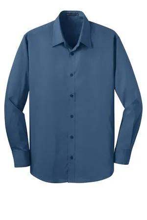 Whippersnapper - Port Authority® Long Sleeve Carefree Poplin Shirt (W100)