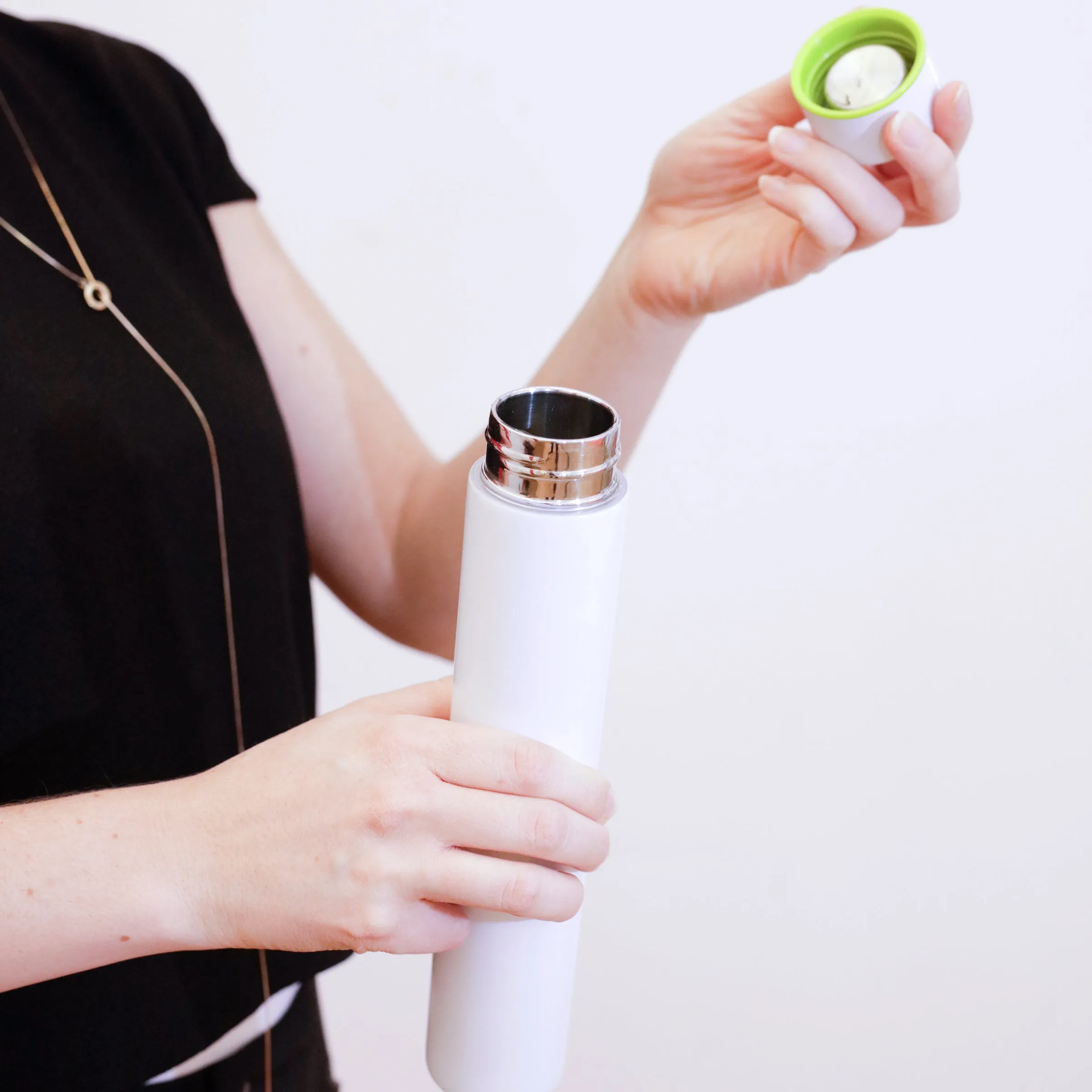 White Slim Bottle