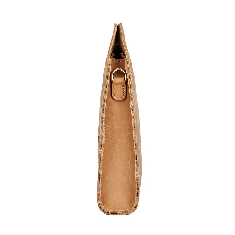 YAAGLE Men's Crazy Horse Leather Business Document Bag YGA0011