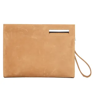 YAAGLE Men's Crazy Horse Leather Business Document Bag YGA0011