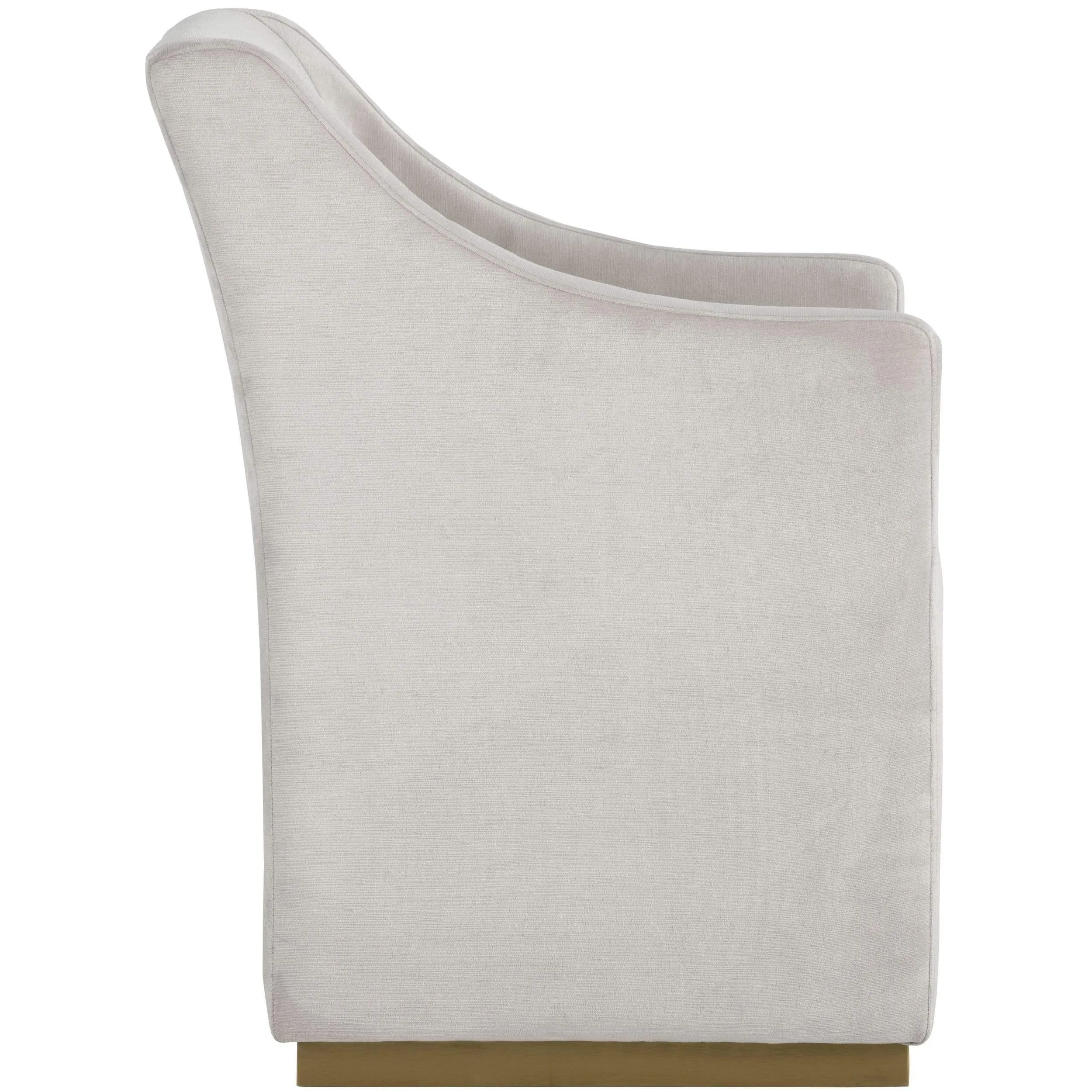 Zane Wheeled Lounge Chair, Prosecco